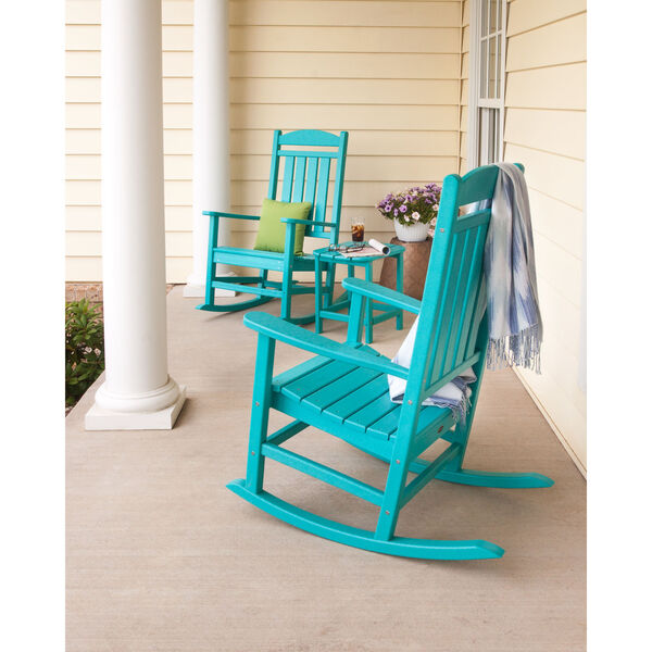 Presidential Pacific Blue Rocker Set with Rectangular Table, 3-Piece, image 2