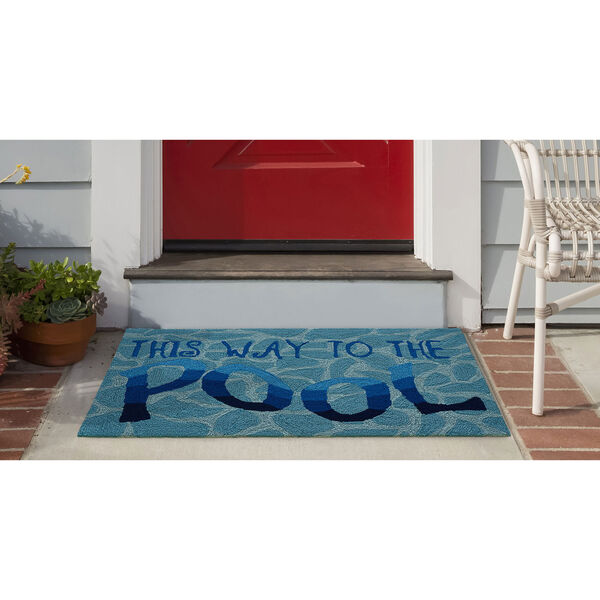 Frontporch Natural Rectangular 30 In. x 48 In. This Way To The Pool Outdoor Rug, image 3