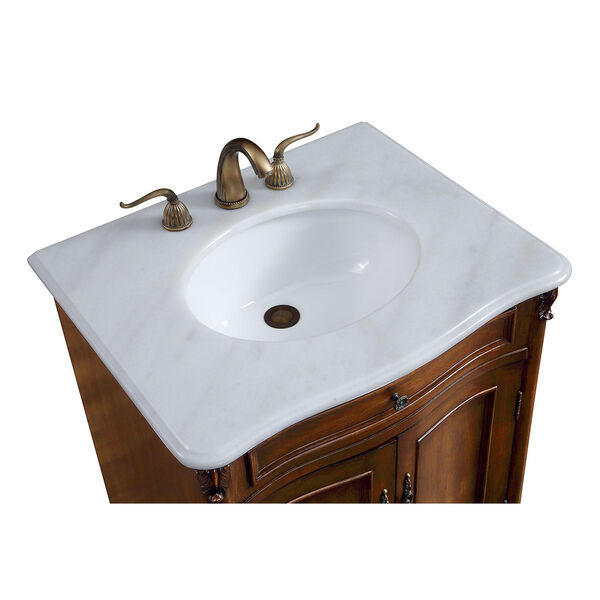 Windsor Teak 27-Inch Vanity Sink Set, image 6