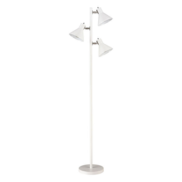 Loman White Three-Light Floor Lamp, image 2