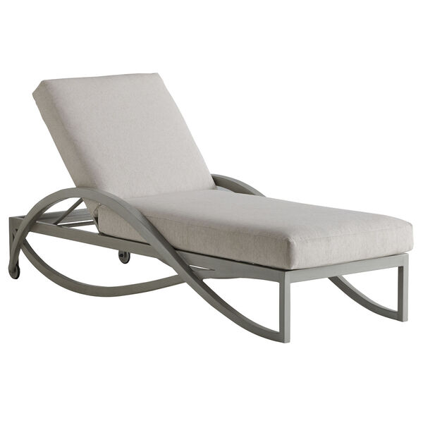 Silver Sands Soft Gray Chaise Lounge, image 1