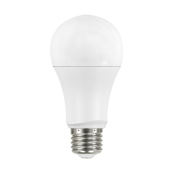 White 2700K Dimmable Medium Base 230 Degree Beam Angle A19 LED Bulb, 4-Pack, image 1