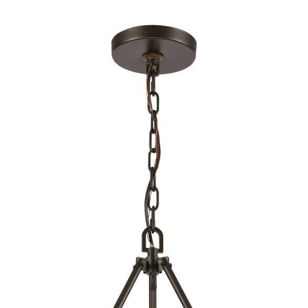 Transitions Oil Rubbed Bronze and Aspen Six-Light Chandelier, image 5