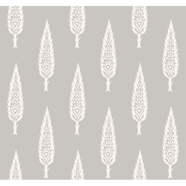 Silhouettes Gray Juniper Tree Wallpaper, image 2