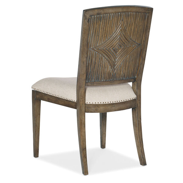 Sundance Brown Carved Back Side Chair, image 2