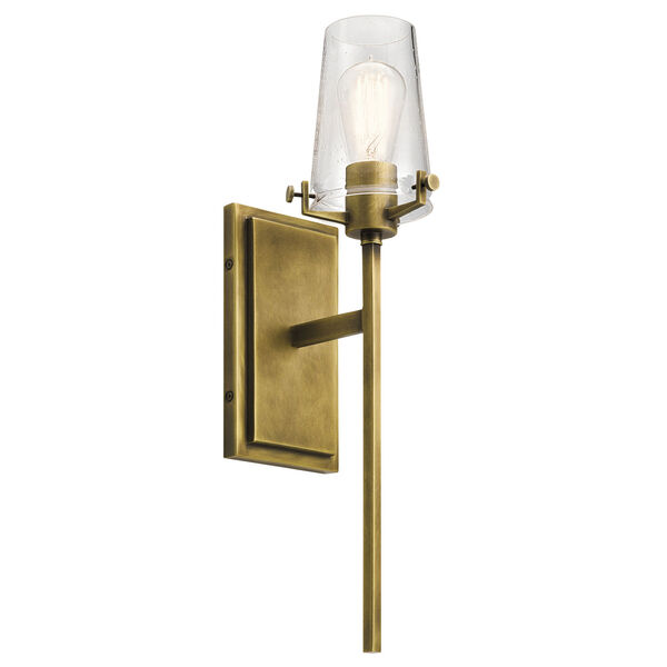 Alton Natural Brass 5-Inch One-Light Wall Sconce, image 1