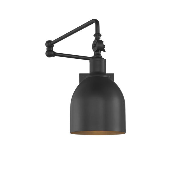 Isles Matte Black One-Light Wall Sconce, image 1