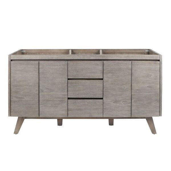 Coventry 60 inch Vanity Only in Gray Teak, image 1