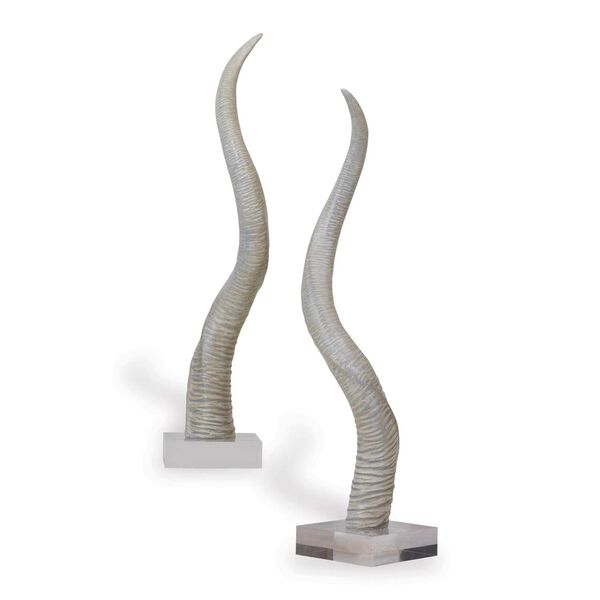 Safari Gray Horn Sculpture, image 1