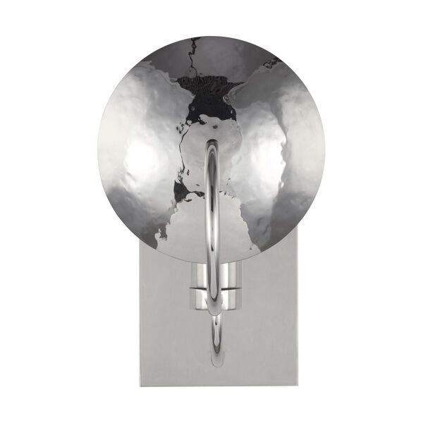 Whare Polished Nickel One-Light Title 24 Hammered Bath Vanity, image 1