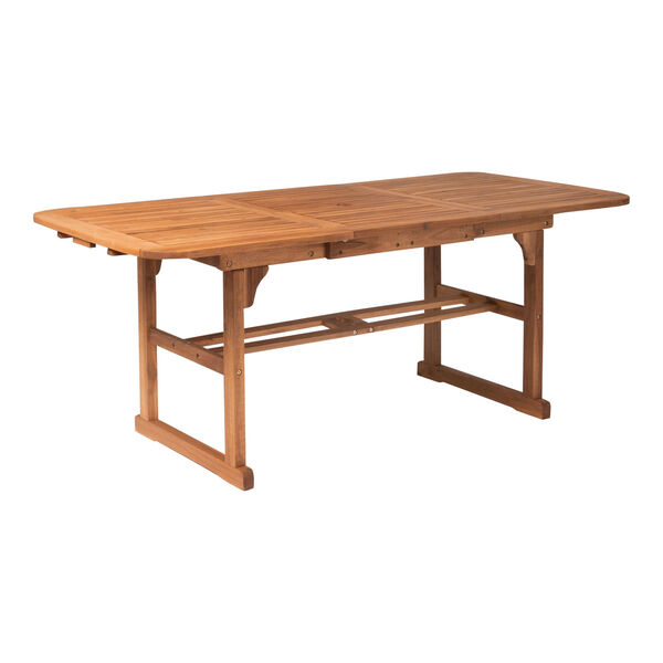 Acacia Wood Patio Butterfly Table - Brown, image 3