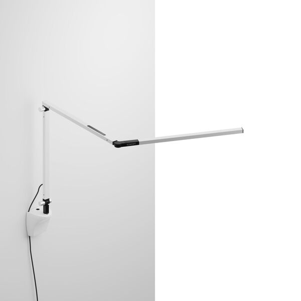 Z-Bar White LED Mini Desk Lamp with White Wall Mount, image 1