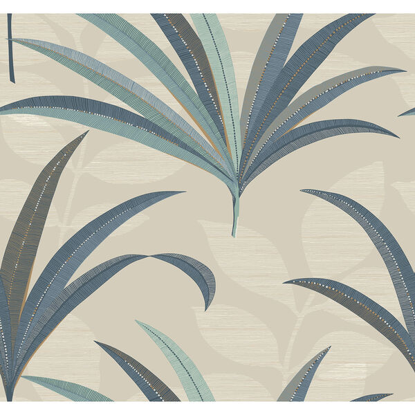 Antonina Vella Deco Beige El Morocco Palm Wallpaper-SAMPLE SWATCH ONLY, image 1