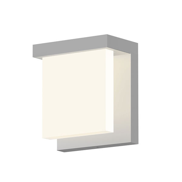 Inside-Out Glass Glow Bright Satin Aluminum LED Wall Wall Sconce with Clear Etched Glass Shade, image 1