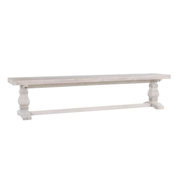Quincy Nordic Ivory 83-Inch Bench, image 1