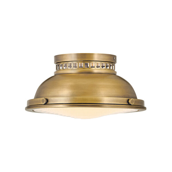 Emery Heritage Brass Two-Light Flush Mount, image 3