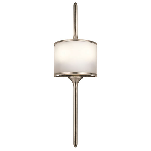Mona Classic Pewter 6.5-Inch Two-Light Wall Sconce, image 2