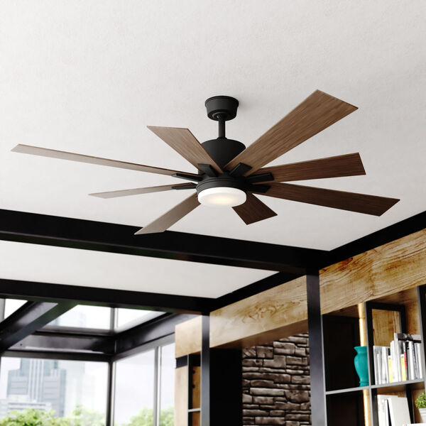 Crawford Black 60-Inch Integrated LED Ceiling Fan, image 2