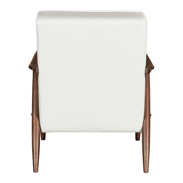 Rocky White and Walnut Arm Chair, image 5
