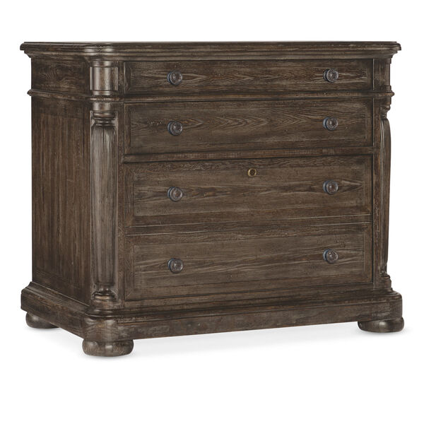 Traditions Rich Brown Lateral File Cabinet, image 1