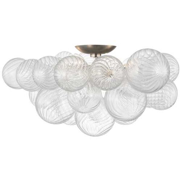 Talia Burnished Silver Four-Light Extra Large Flush Mount by Julie Neill, image 1