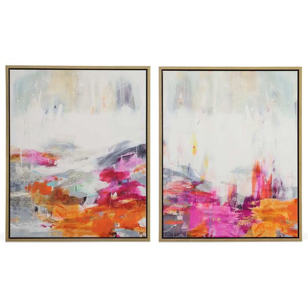 Color Theory Multicolor Framed Abstract Art, Set of Two, image 3