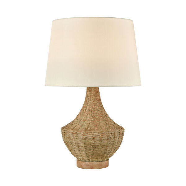 Rafiq Natural Rattan One-Light Outdoor Table Lamp, image 1
