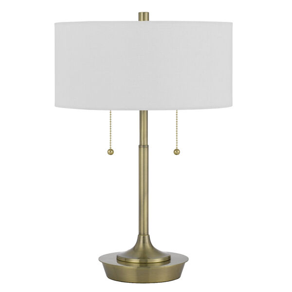 Kendal Antique Brass Two-Light Table Lamp, image 1