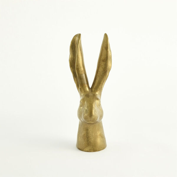 Studio A Home Reactive Matte Gold Medium Rabbit Figurine, image 1