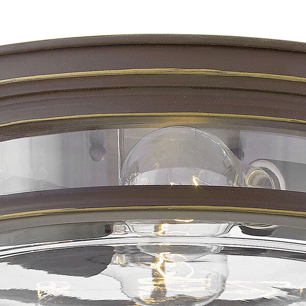 Hadley Oil Rubbed Bronze 12-Inch Two-Light Flush Mount, image 3