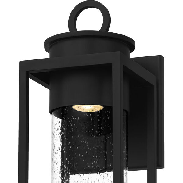 Donegal Matte Black Seven-Inch One-Light Outdoor Wall Mount, image 5