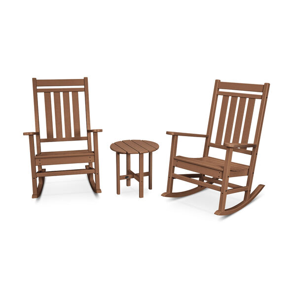 Teak Estate Rocking Chair Set, 3-Piece, image 1