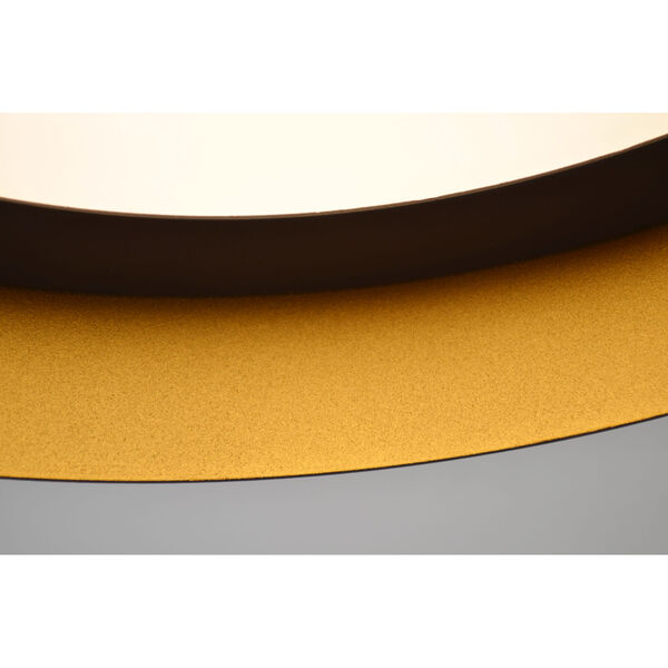 Reveal Black and Gold 12-Inch LED Flush Mount, image 2