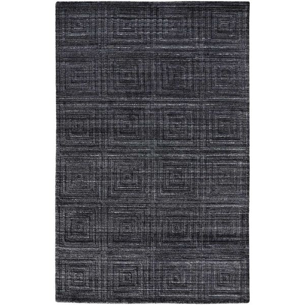 Redford Gray Black Rectangular 3 Ft. 6 In. x 5 Ft. 6 In. Area Rug, image 1
