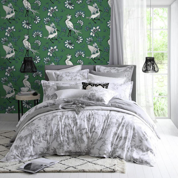 Florence Broadhurst Green Egrets Wallpaper, image 2