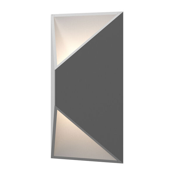 Prisma Textured Gray LED 7-Inch Wall Sconce, image 1