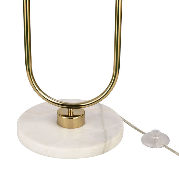 Ridgevale Satin Gold and White Two-Light LED Floor Lamp, image 4