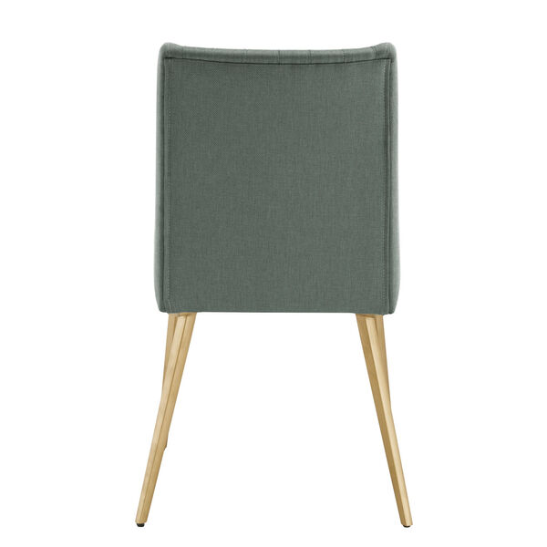 Minnie Green and Gold Dining Chair, image 4