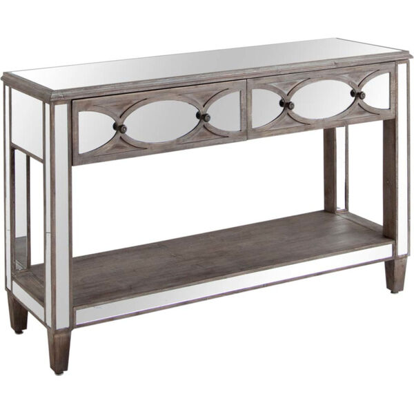 Tottise Brown Two Drawer Console Table, image 1