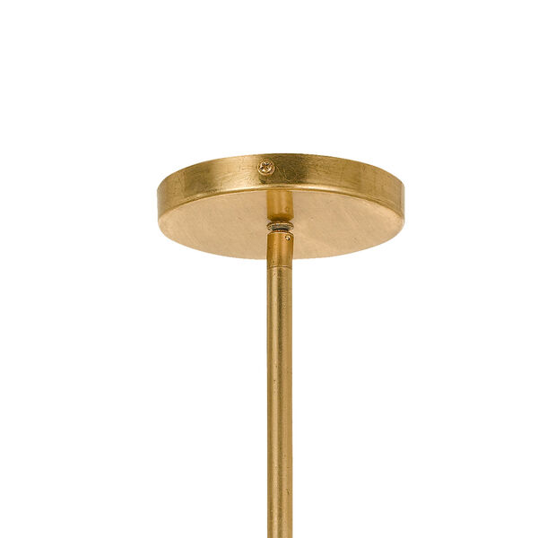 Meridian Antique Gold Five-Light Semi Flush, image 3