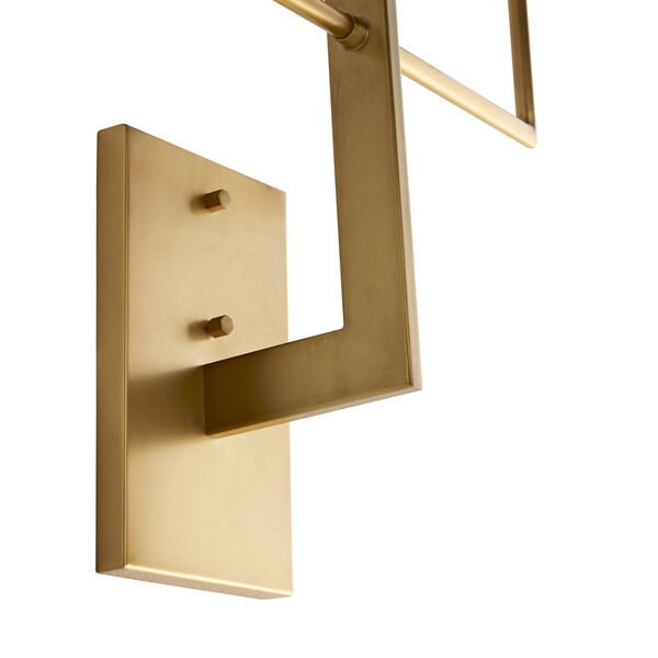 Ray Antique Brass Two-Light Wall Sconce, image 5