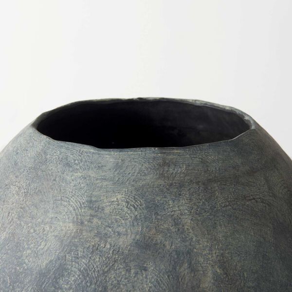 Gobi Gray Ceramic Oval Vase, image 4