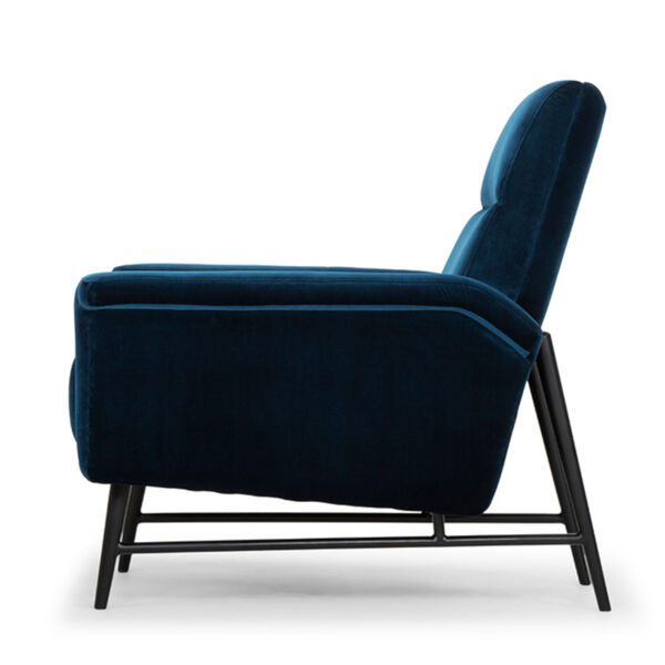 Mathise Midnight Blue and Black Occasional Chair, image 3