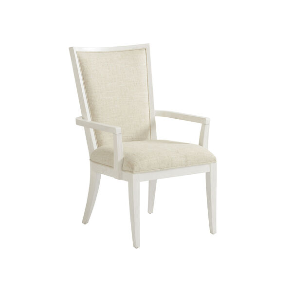 Ocean Breeze White Sea Winds Upholstered Arm Chair, image 1