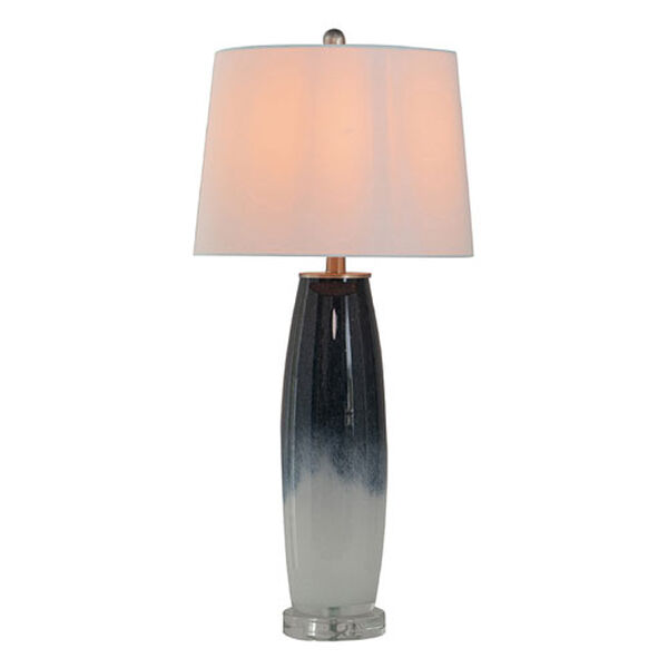 Ombre Gray White Glass Table Lamp, image 3