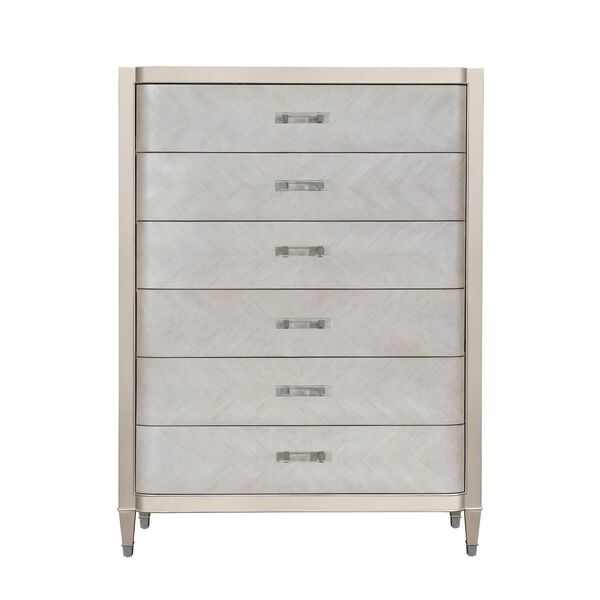 Zoey Silver Six Drawer Chest, image 1