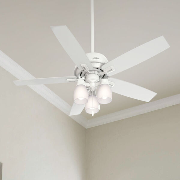 Donegan Fresh White 52-Inch Three-Light LED Adjustable Ceiling Fan, image 9