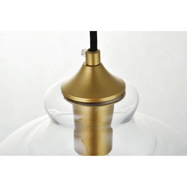 Destry Brass Nine-Inch One-Light Mini Pendant, image 6