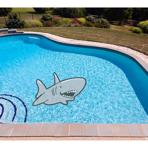 Grey Shark Underwater Pool Tattoo, image 2