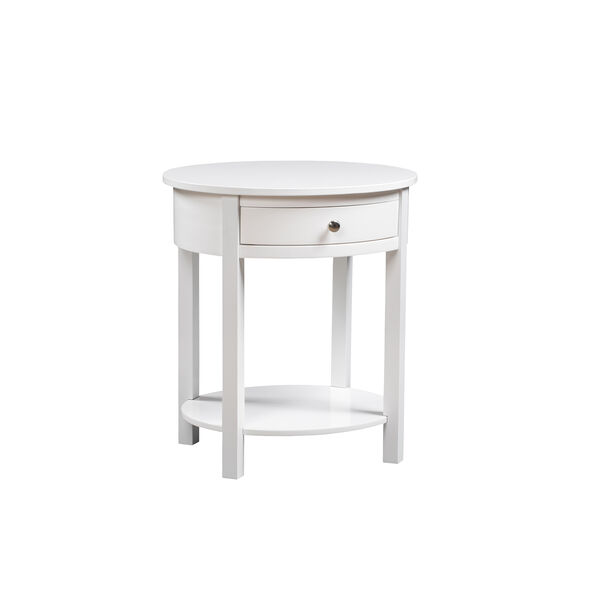 Classic Accents White Cypress End Table, image 3
